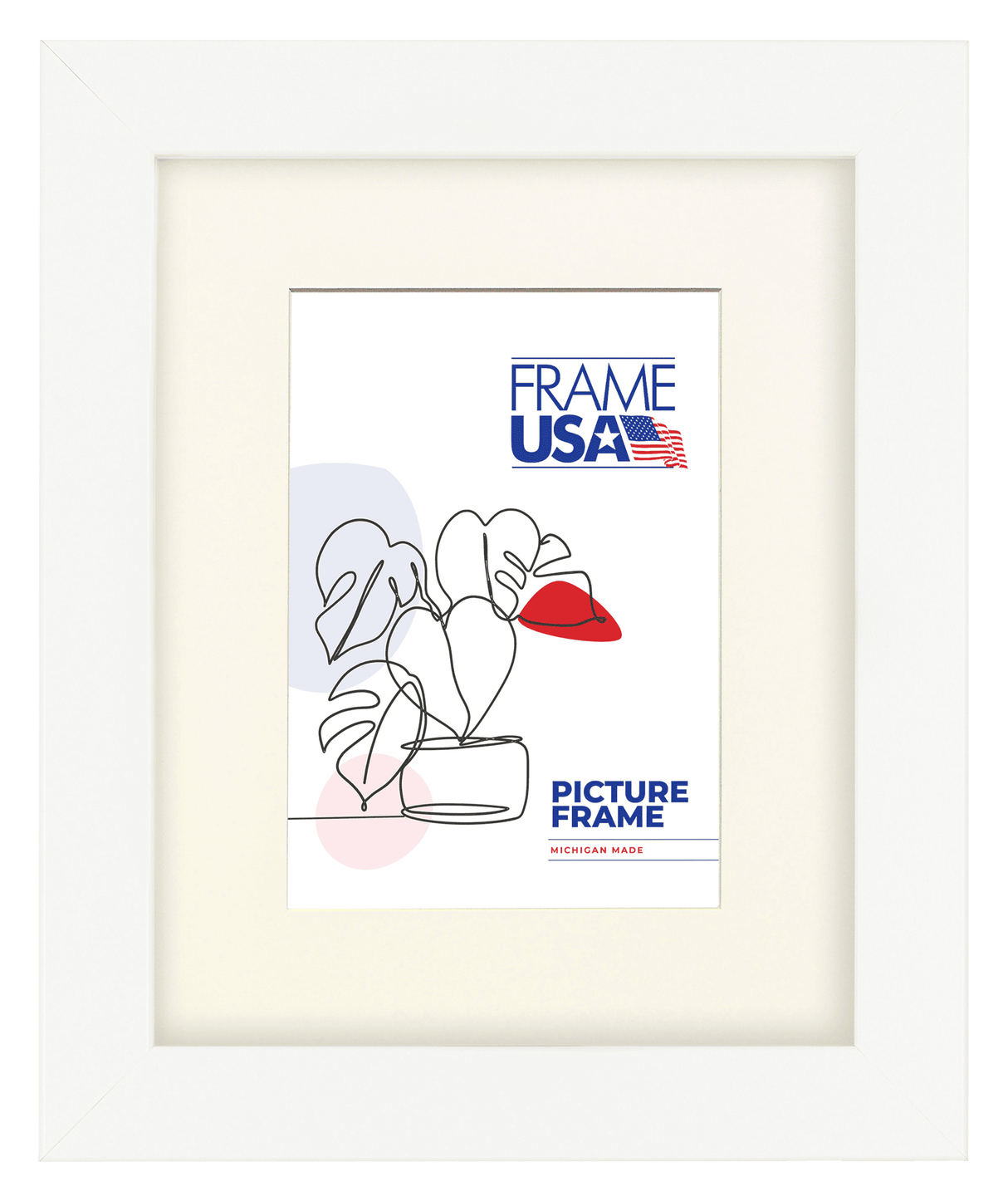 Affordable Medium White Picture Frame