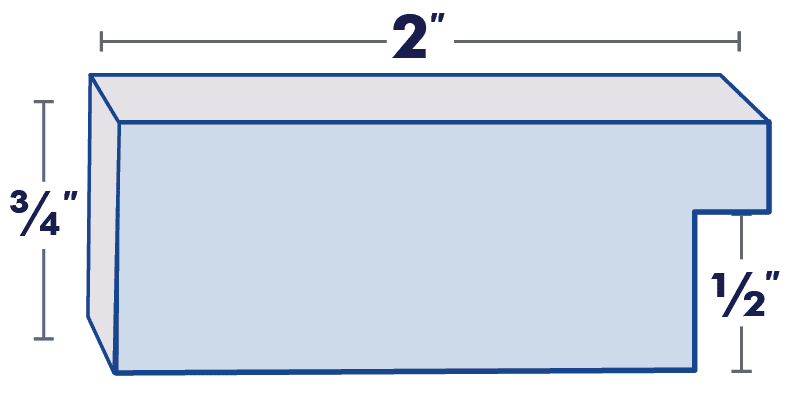 American Barn Blue Wide Picture Frame
