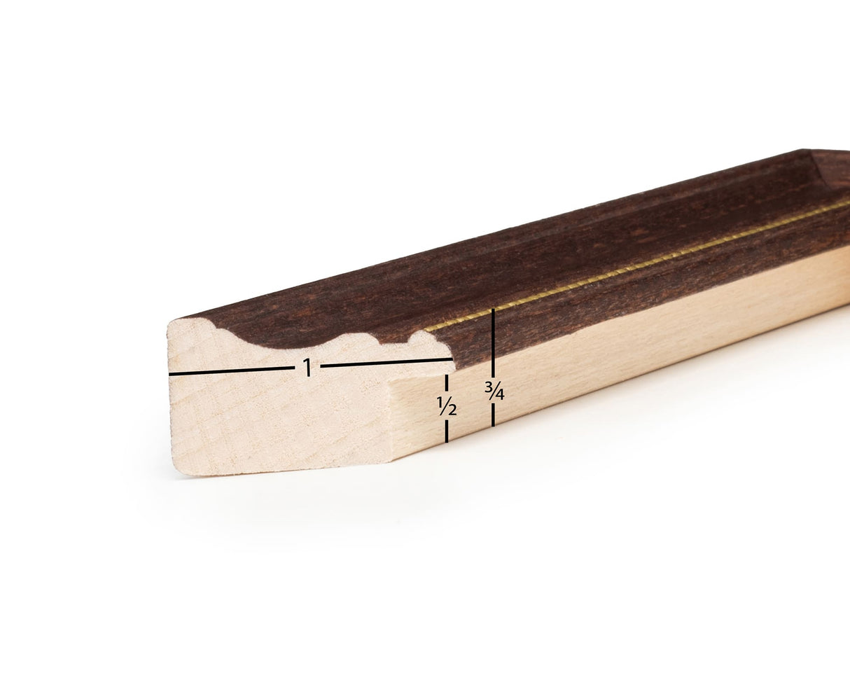 Boardroom Walnut With Gold Bead Certificate Frame