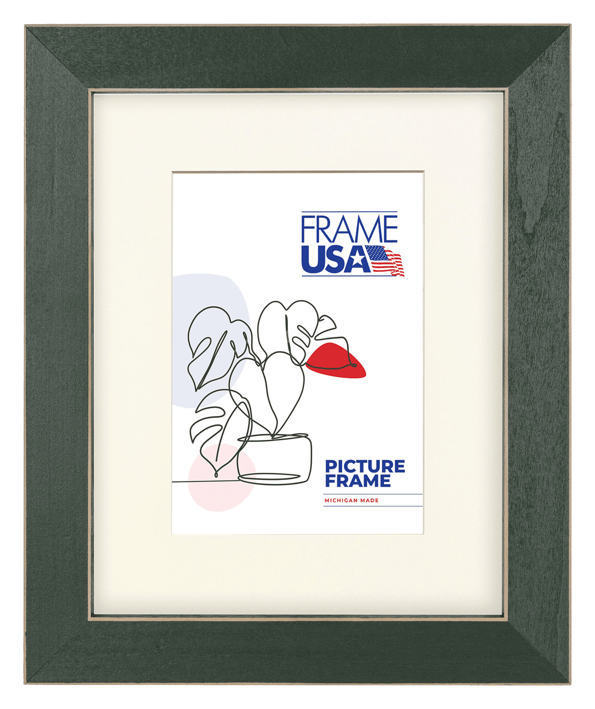 Clean Cut Green Picture Frame