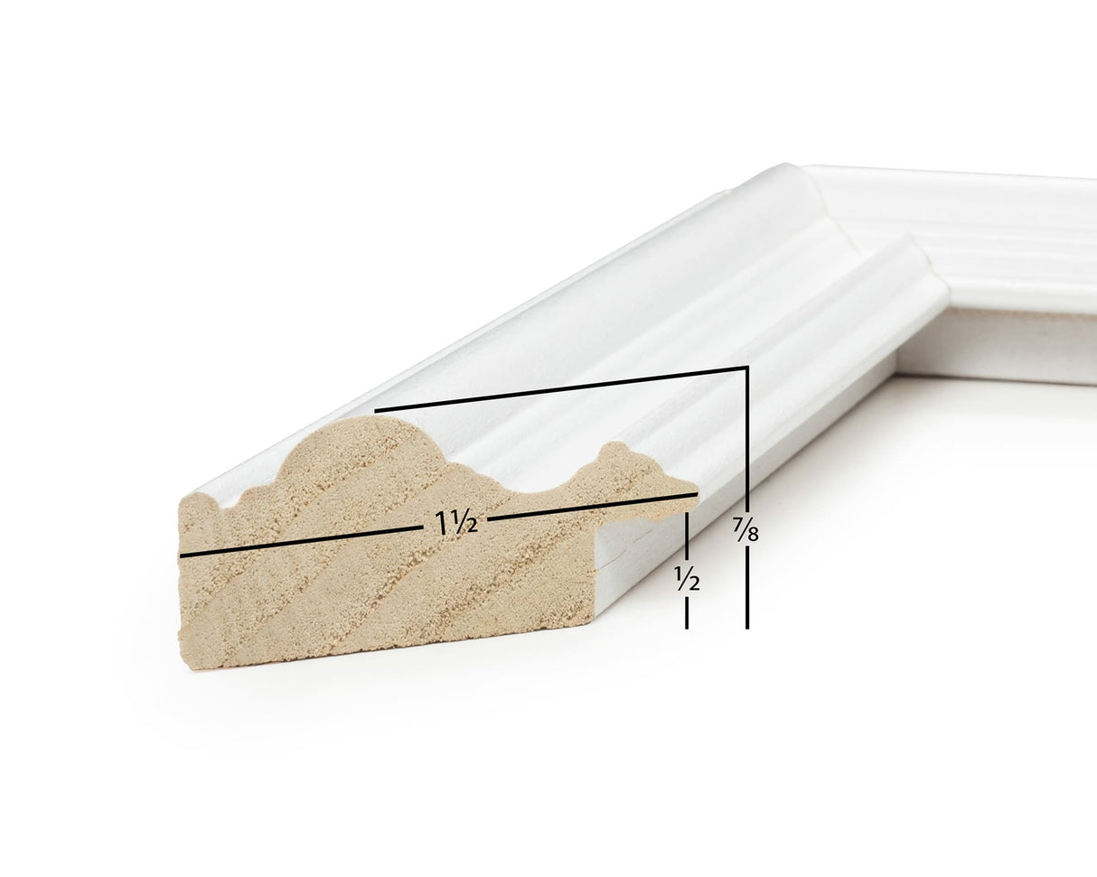 Grande White Picture Frame