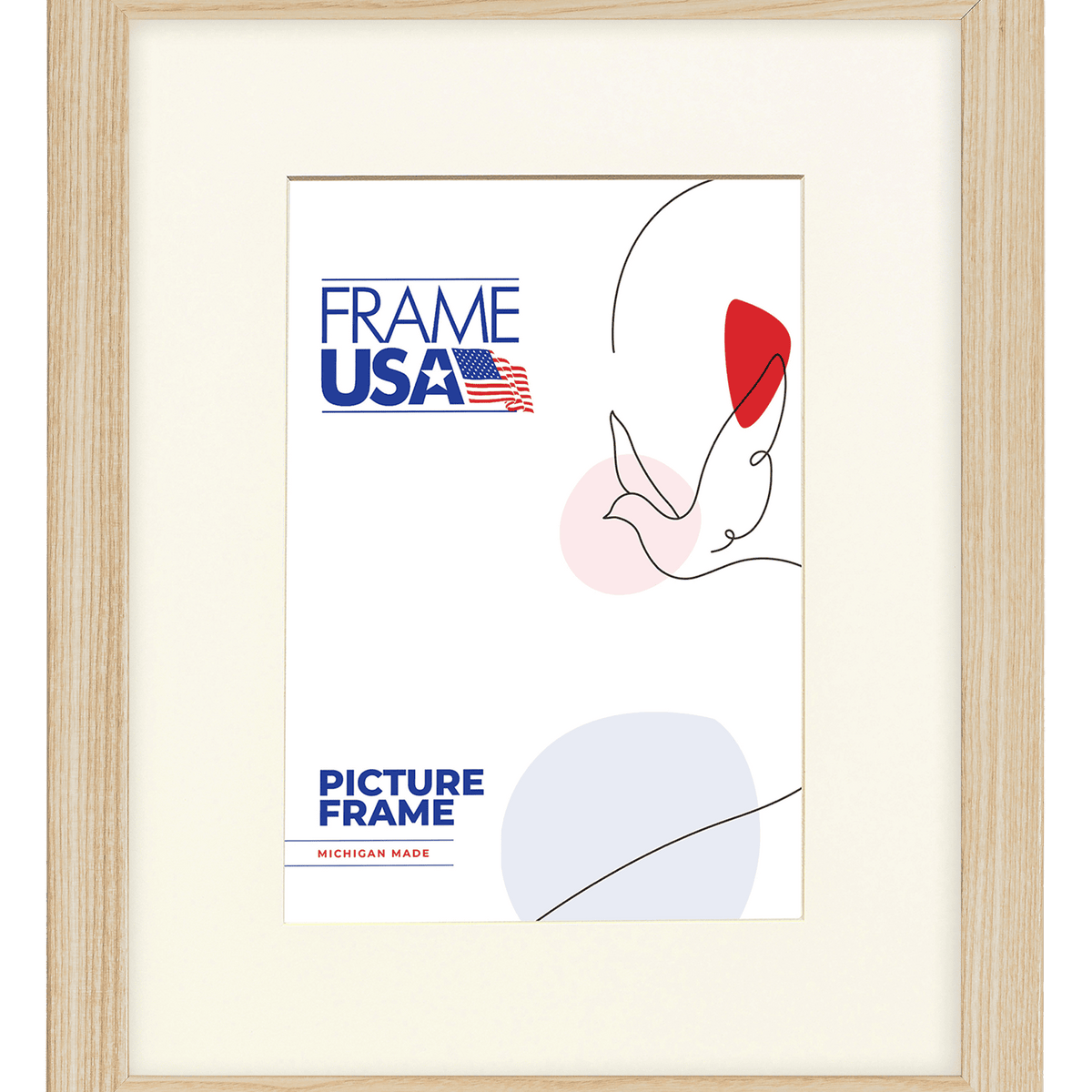 Deep Set Wooden Picture Frames - Natural | Deep Wall Frames