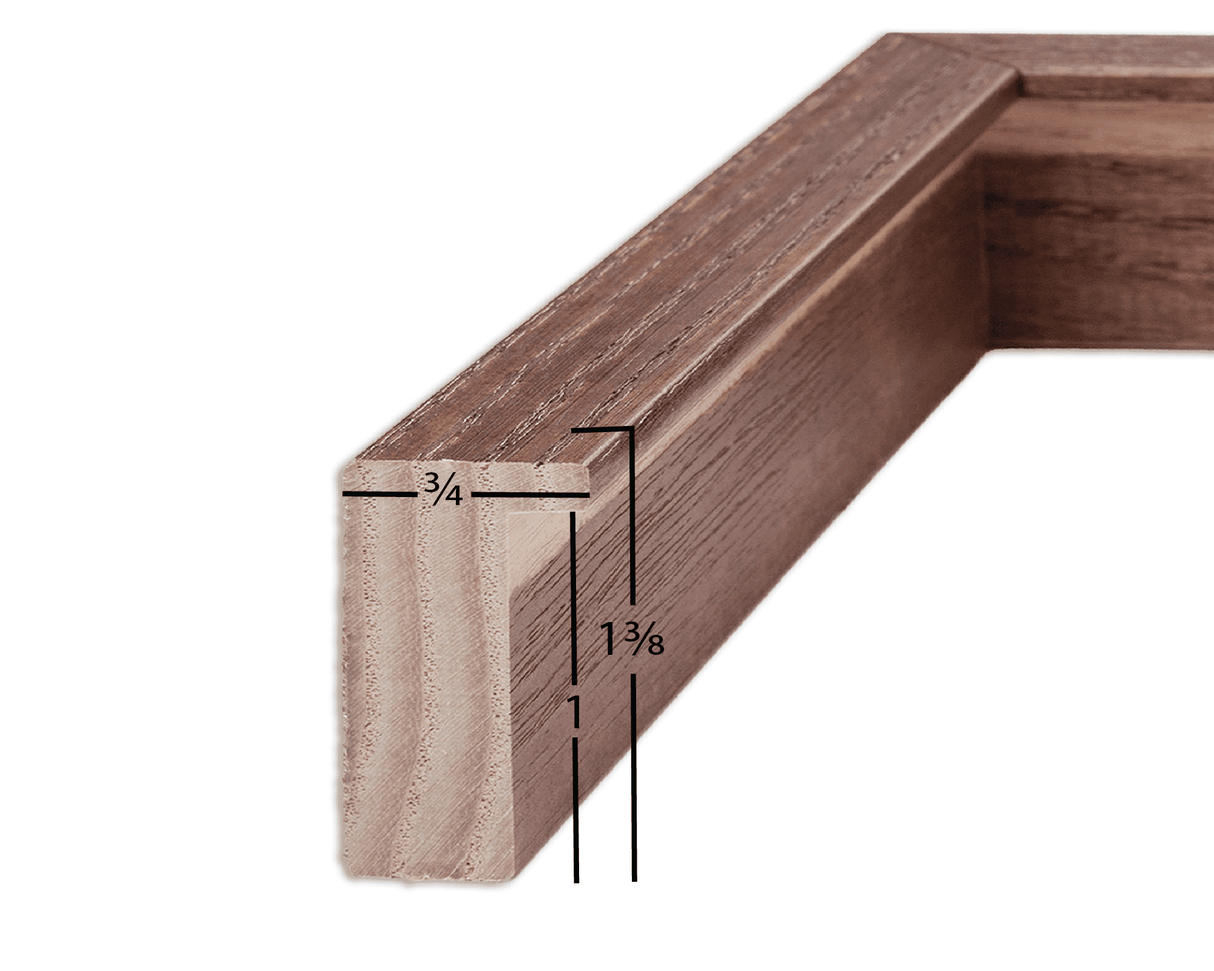 In-Depth Walnut Picture Frame