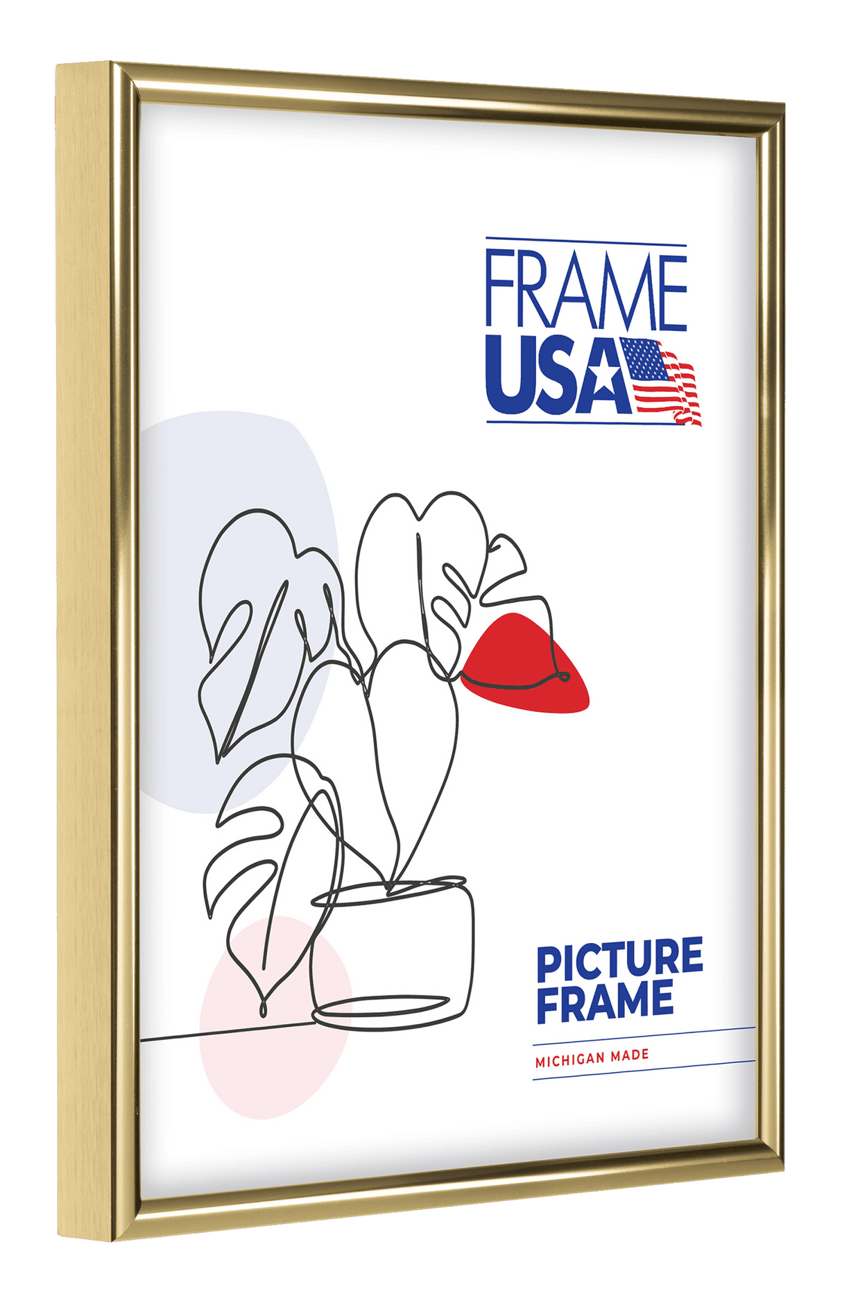 Metal I Gold Picture Frame
