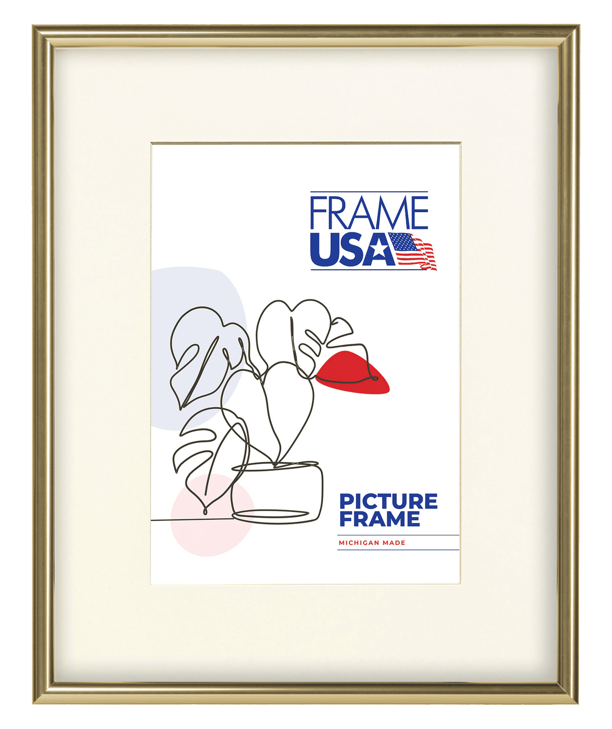 Metal I Gold Picture Frame