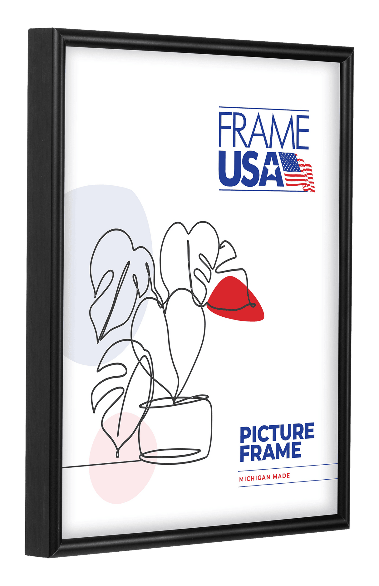 Metal II Flat Black Picture Frame
