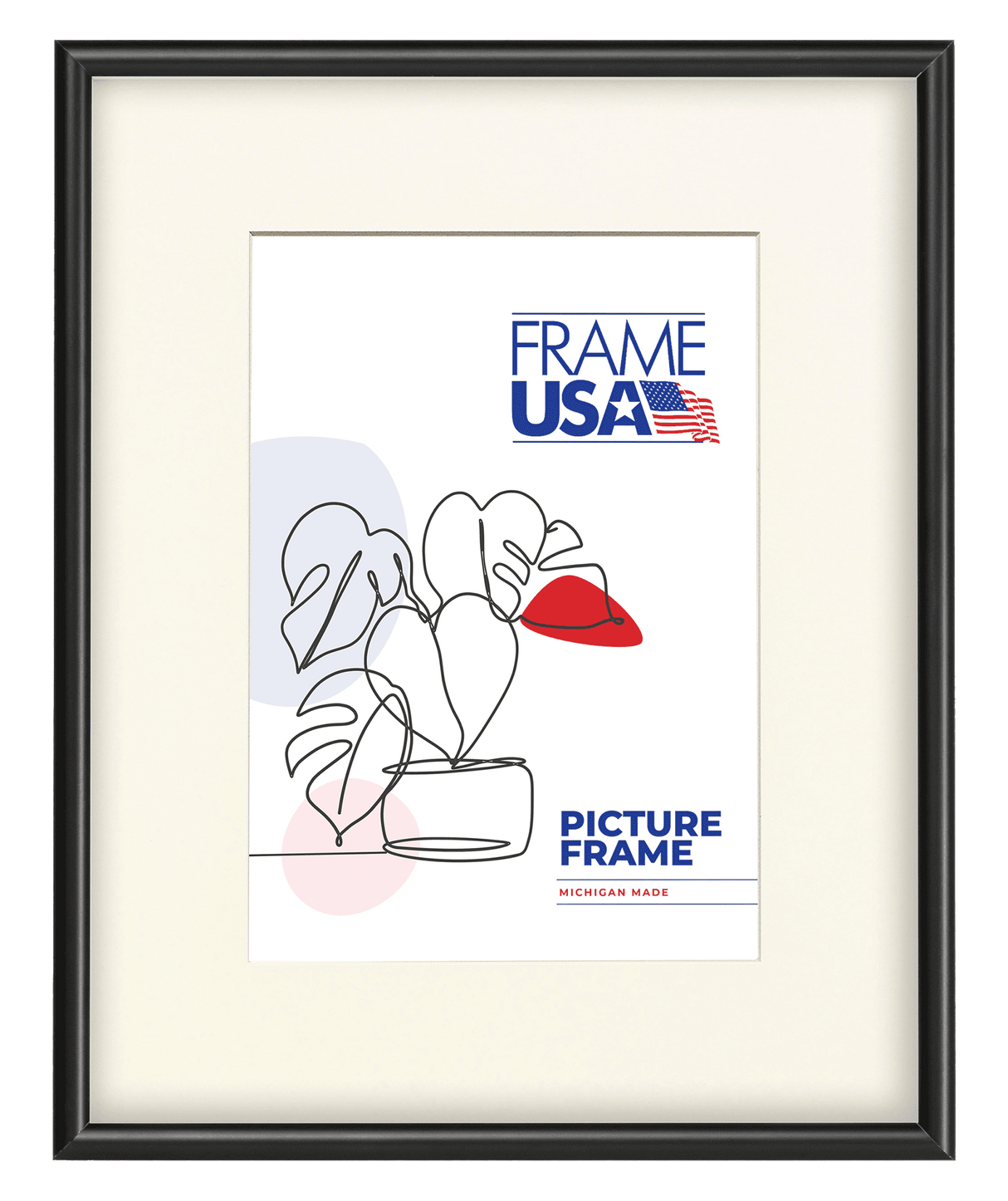 Metal II Flat Black Picture Frame