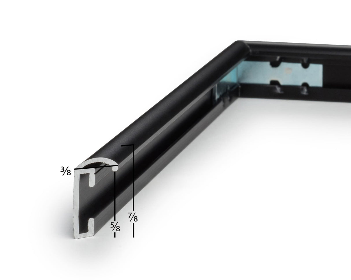 Metal II Flat Black Picture Frame