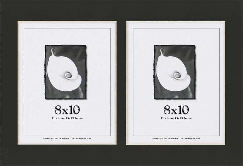 Smooth Black Mat With 2 Openings For 8X10 Images