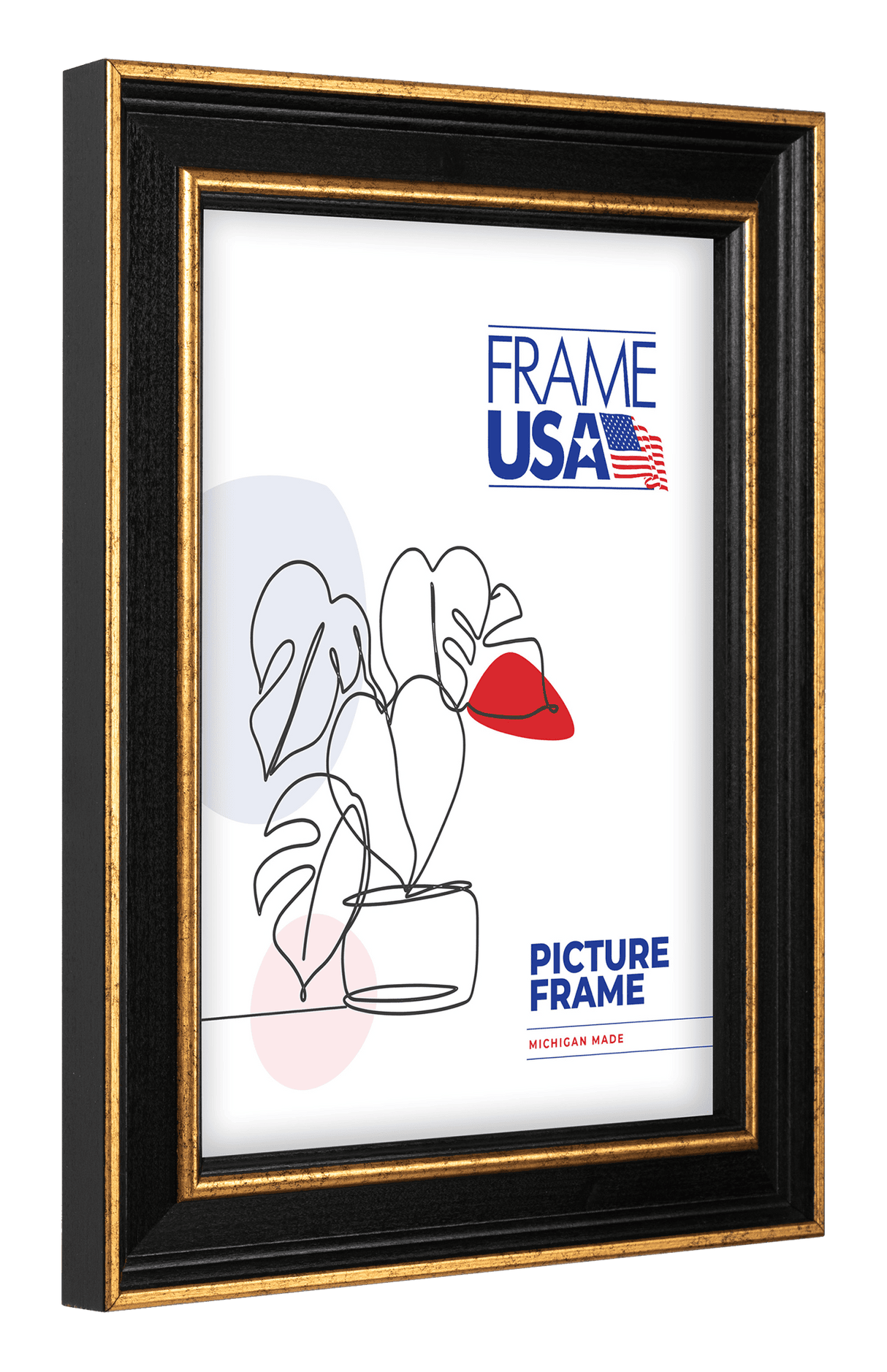 Olympic Aged Gold Picture Frame