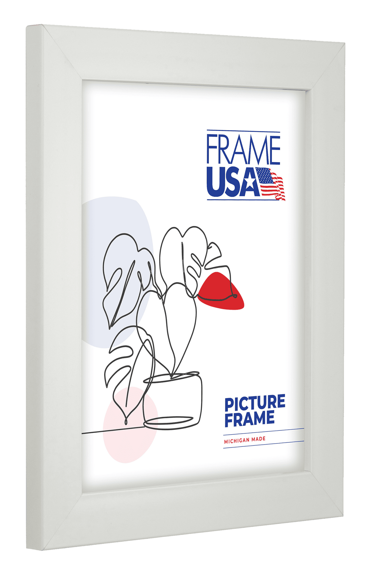 Simply Poly White Poster Frame