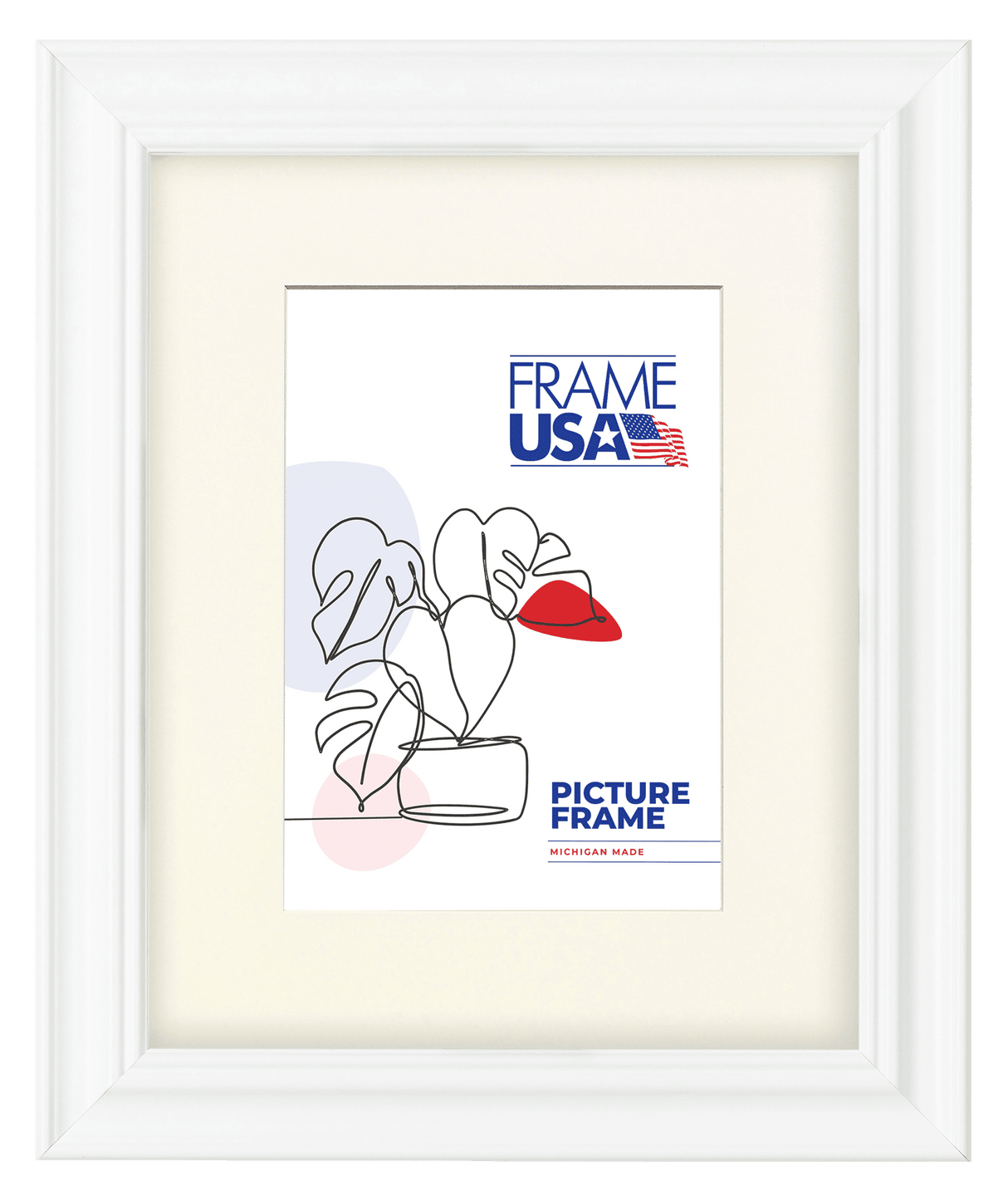 Value Added White Picture Frame