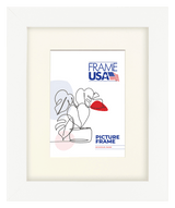 Affordable Medium White Picture Frame