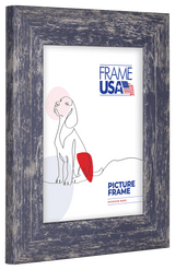 American Barn Blue Wide Picture Frame