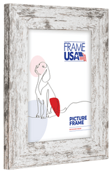 American Barn White Wide Picture Frame