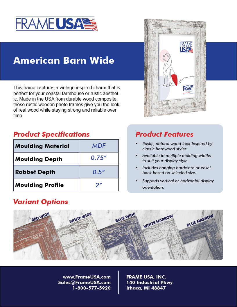 Spec Frame Sizes List of Standard Picture Frame Sizes in Inches | Frame USA