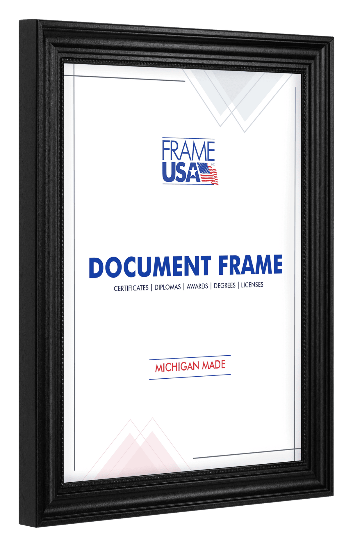 Boardroom Black With Black Bead Certificate Frame