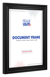 Boardroom Black With Black Bead Certificate Frame
