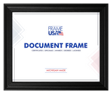 Boardroom Black With Black Bead Certificate Frame