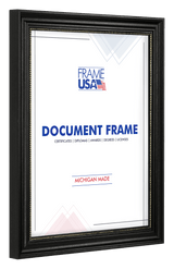 Boardroom Black With Gold Bead Certificate Frame