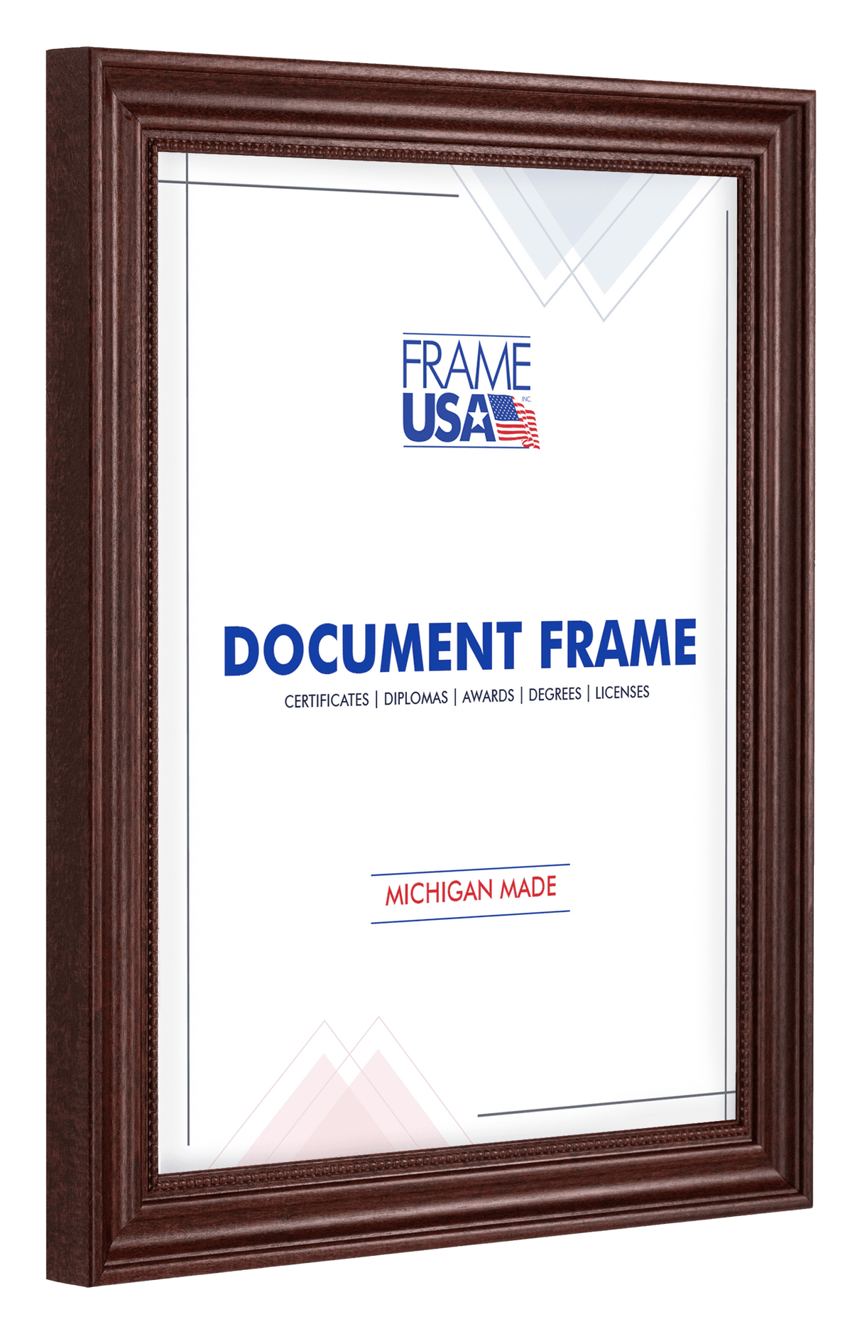 Boardroom Cherry With Cherry Bead Certificate Frame