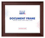 Boardroom Cherry With Cherry Bead Certificate Frame
