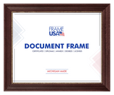 Boardroom Cherry With Gold Bead Certificate Frame