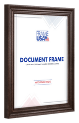 Boardroom Walnut With Walnut Bead Certificate Frame