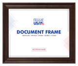 Boardroom Walnut With Walnut Bead Certificate Frame