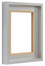 Canvas Floater Silver Picture Frame