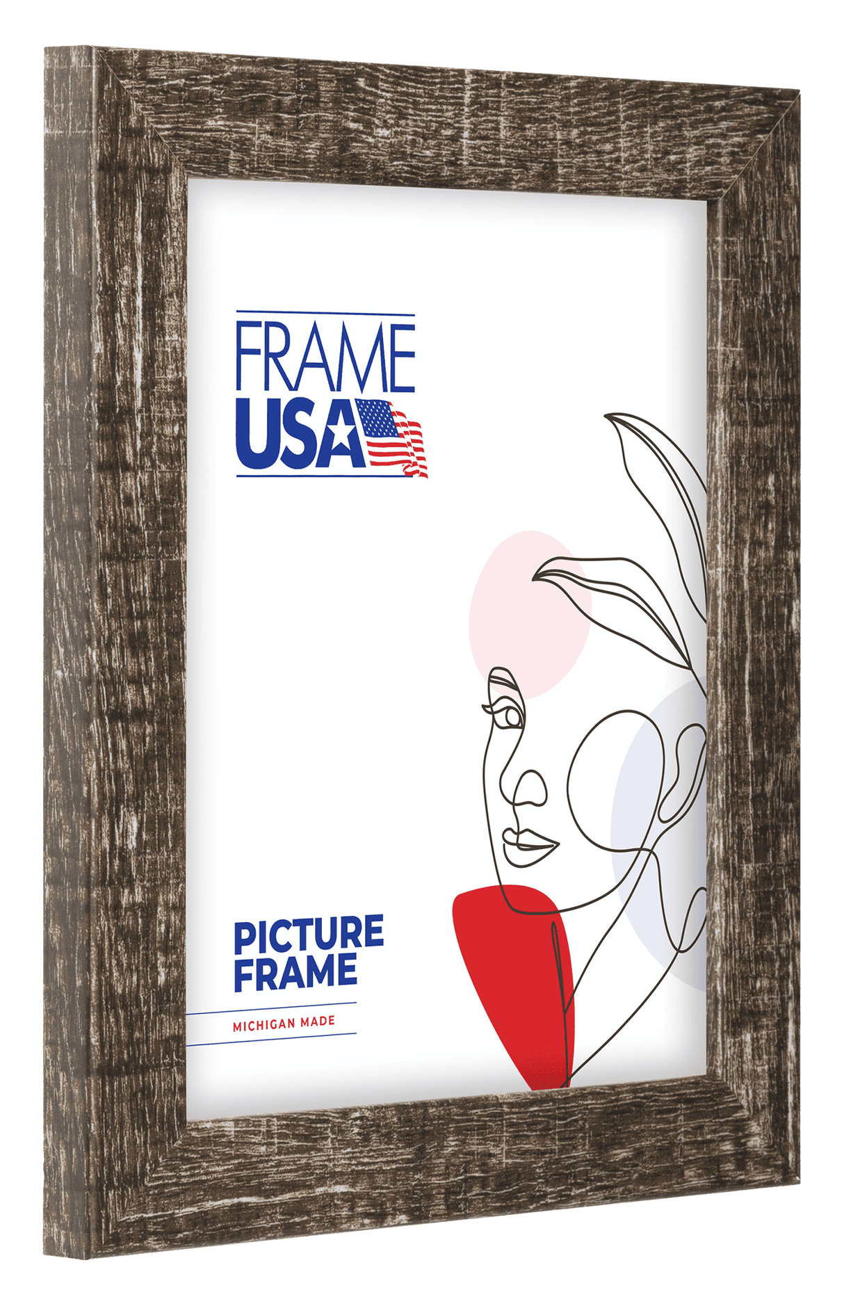 Chalked River Rock Picture Frame