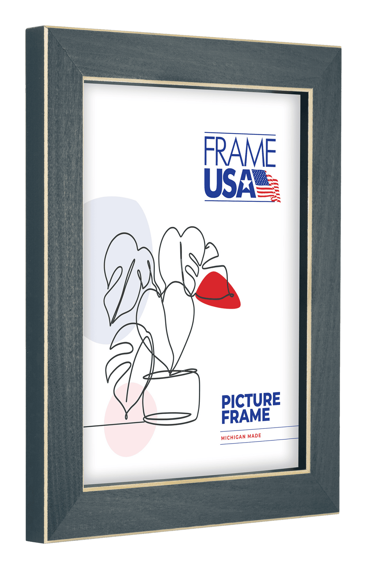 Clean Cut Blue Picture Frame