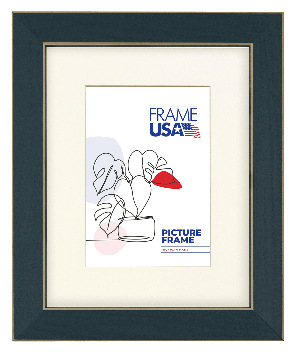 Clean Cut Blue Picture Frame