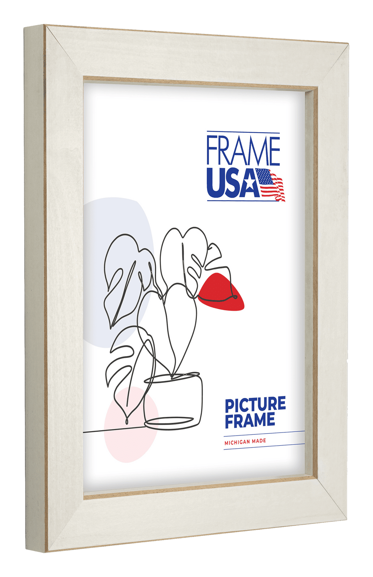 Clean Cut Off-White Picture Frame
