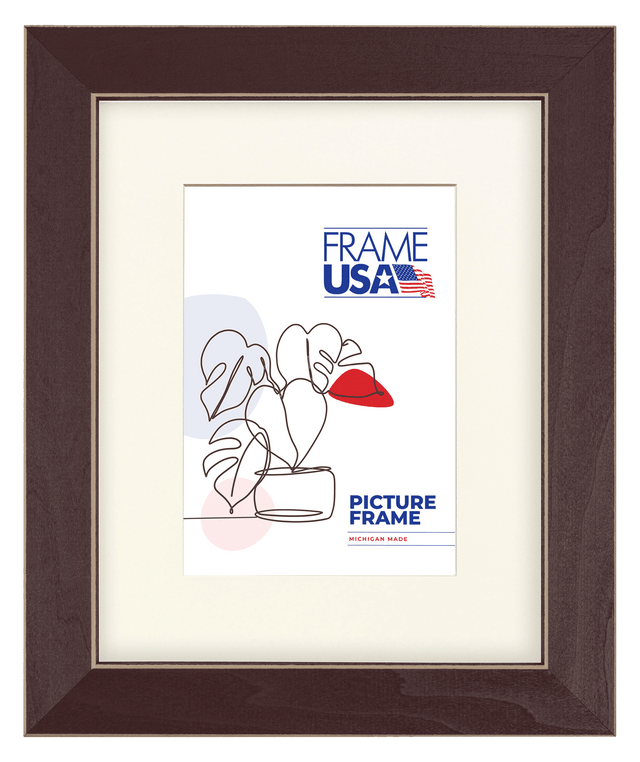 Sticker Photo Frame Red Modern & Sleek Wooden Picture Frames - Red | Sleek Photo Frames – Frame USA