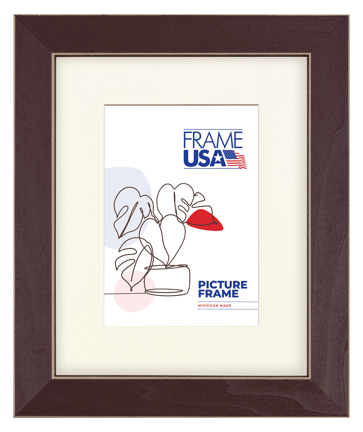 Clean Cut Red Picture Frame
