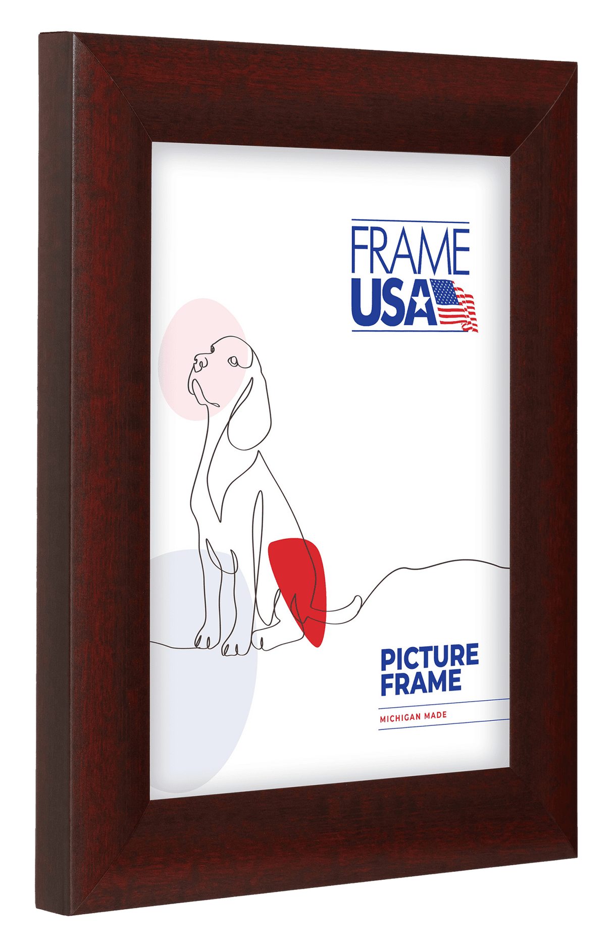 Corporate Rounded Red Mahogany Picture Frame
