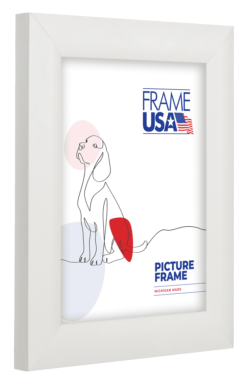 Corporate Rounded White Satin Picture Frame
