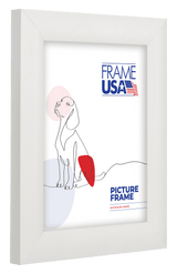 Corporate Rounded White Satin Picture Frame