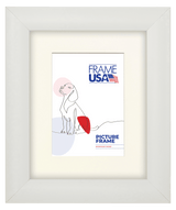 Corporate Rounded White Satin Picture Frame