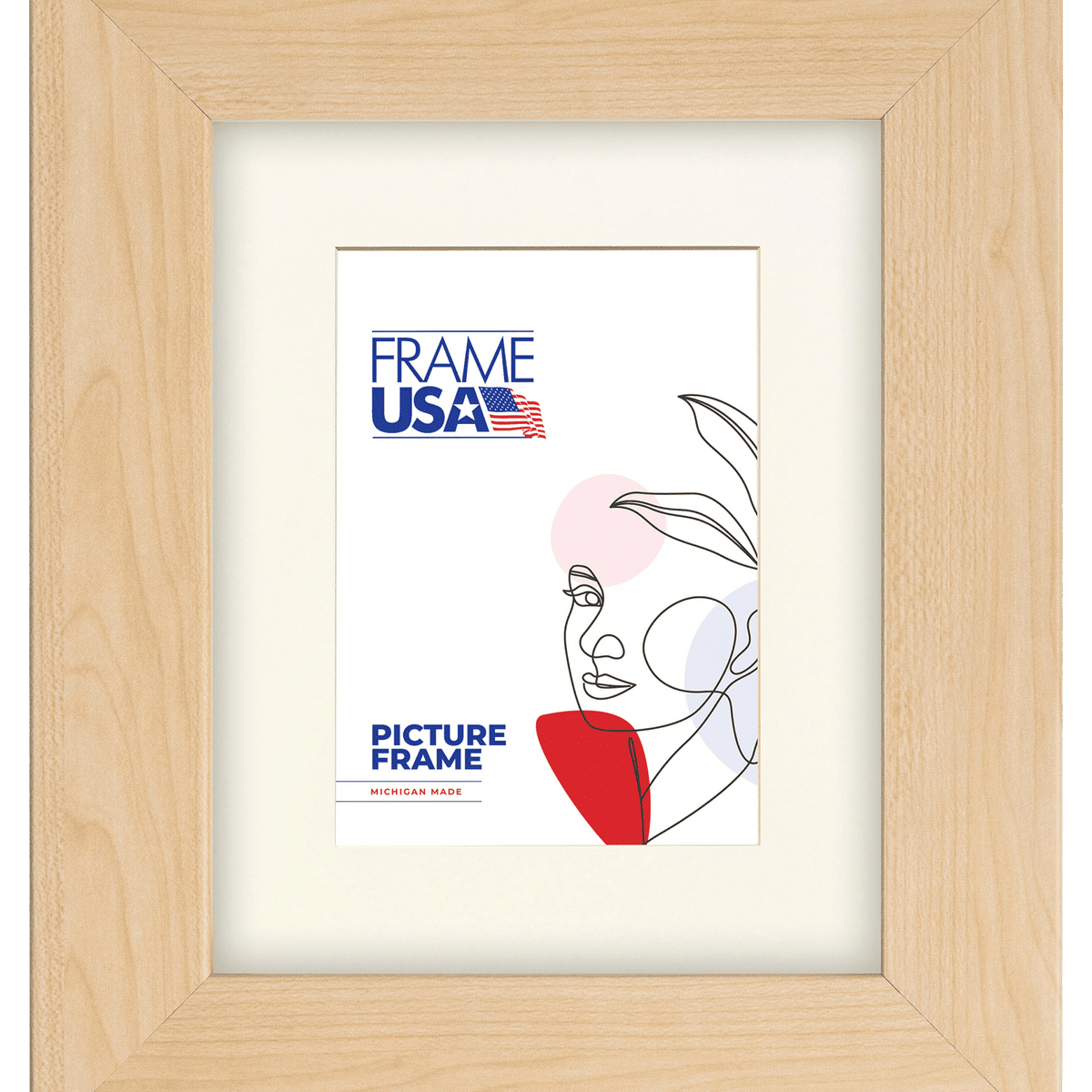 Wide Corporate Photo Frames in 10 Colors - Natural | Frame USA