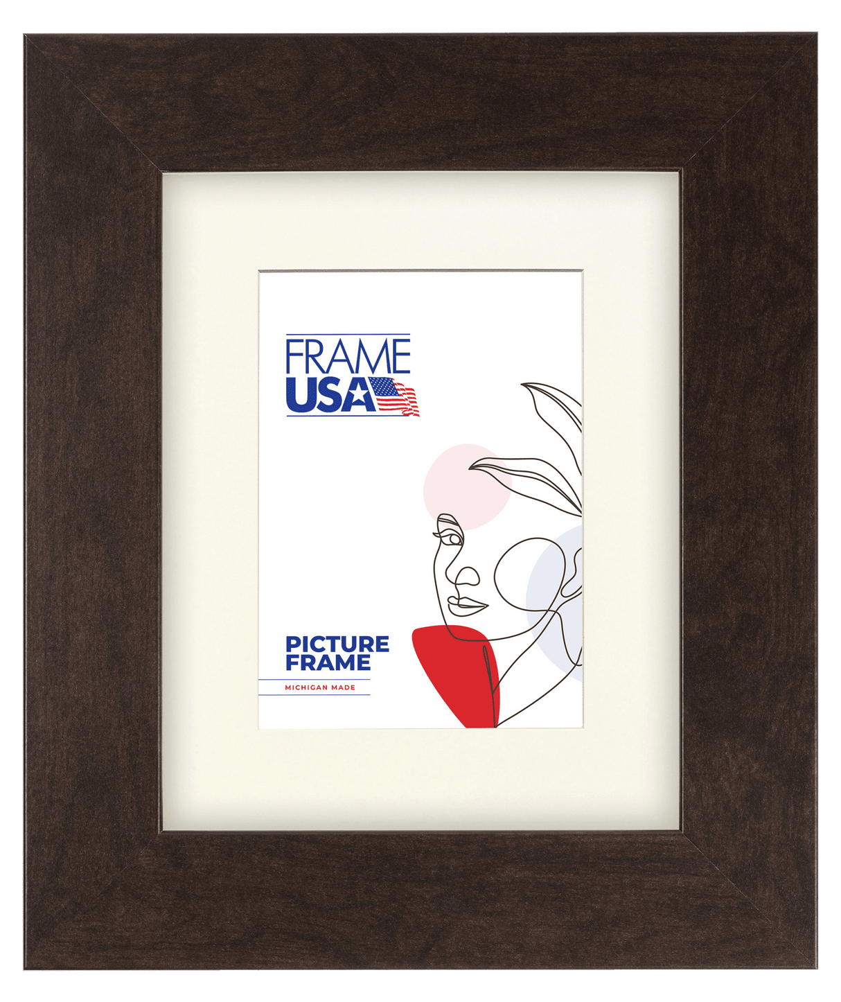 Corporate Wide Brazilian Walnut Picture Frame