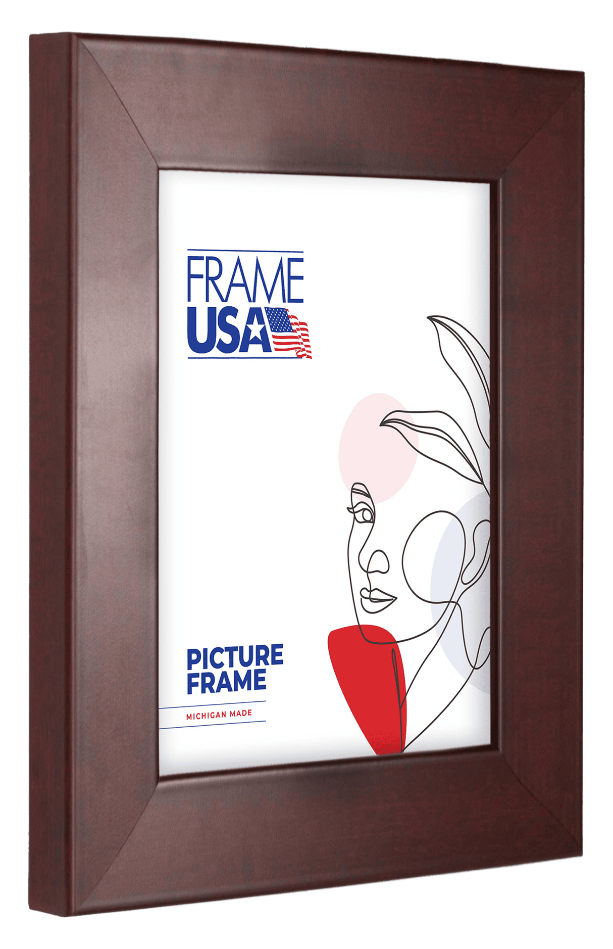 Corporate Wide Red Mahogany Picture Frame