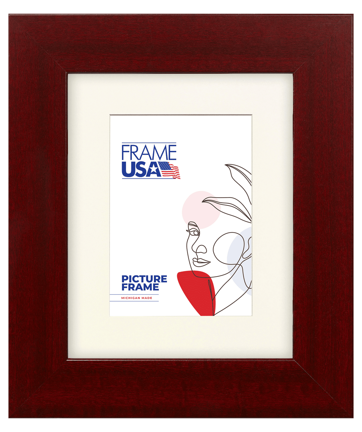 Corporate Wide Red Mahogany Picture Frame
