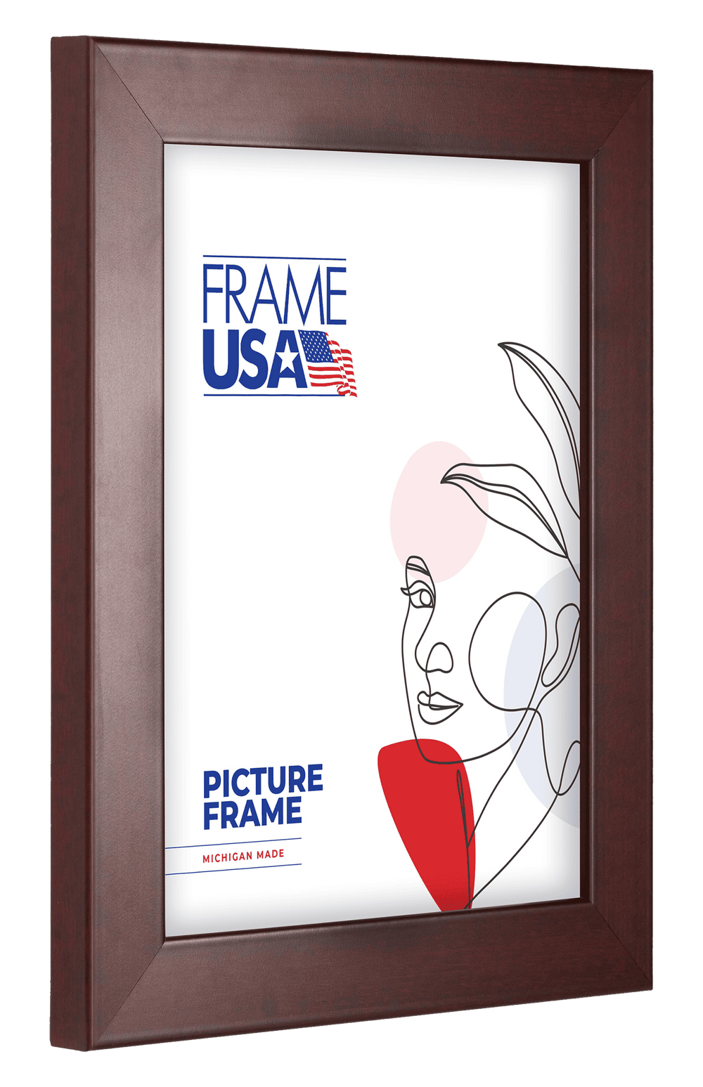 Corporate Red Mahogany Picture Frame