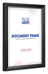 Deluxe Black With Gold Certificate Frames