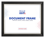 Deluxe Black With Gold Certificate Frames