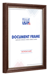 Deluxe Walnut With Gold Certificate Frames