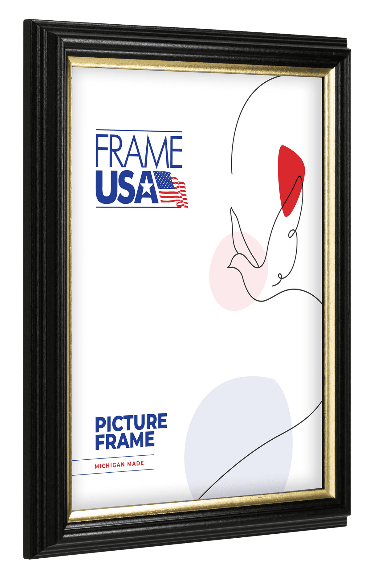 Designer Black With Gold Picture Frame