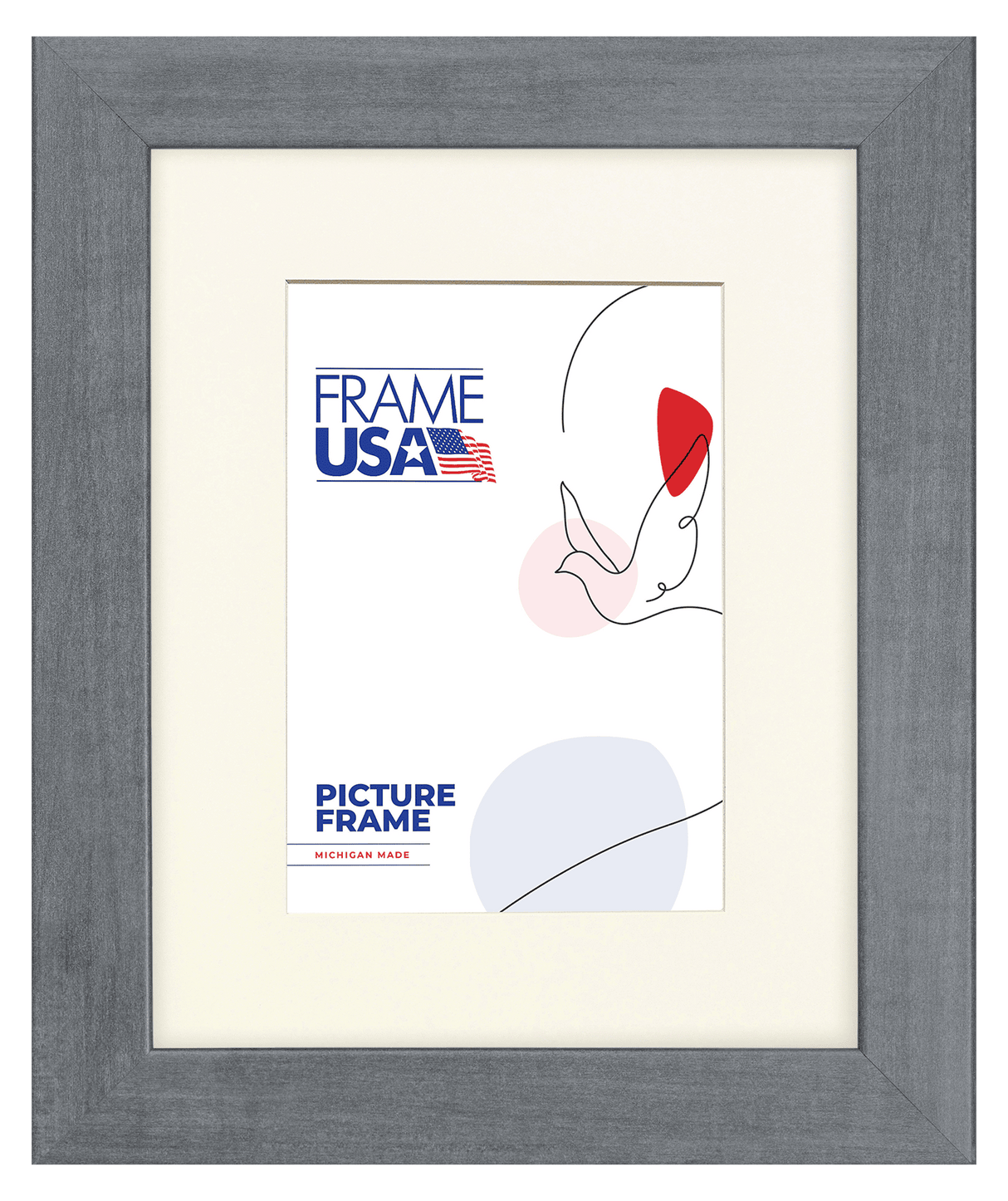 Grey Narrow Picture Frame